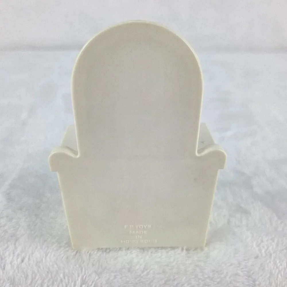 Vintage 1970s Fisher Price Dollhouse Bedroom Set Bed Dresser Bedding Mirror